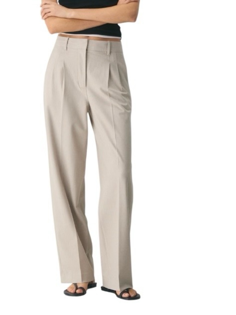 Aritzia The Effortless Pant Limited Edition Pinstripe